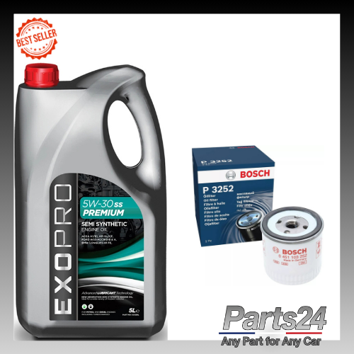 SERVICE KIT for FORD TRANSIT CONNECT 1.8 DI TDDI TDCI BOSCH OIL FILTER & 5L OIL