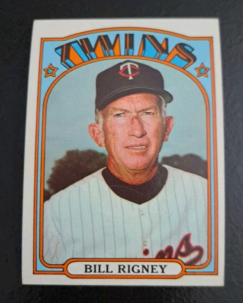 1972 Topps Bill Rigney Manager #389 - Minnesota Twins - SET BREAK