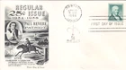 PAUL REVERE THE BRITISH ARE COMING 1958 FLEETWOOD CACHET FDC SHEET SINGLE UNADDR