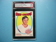 1971/72 O-PEE-CHEE NHL HOCKEY CARD #133 MARCEL DIONNE ROOKIE RC KSA 4 VG/EX OPC. rookie card picture