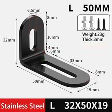 Stainless Steel Angle Bracket Adjustable Corner Brace Bracket Connector