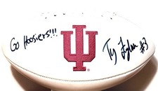 INDIANA HOOSIERS Ty Fryfogle SIGNED Football