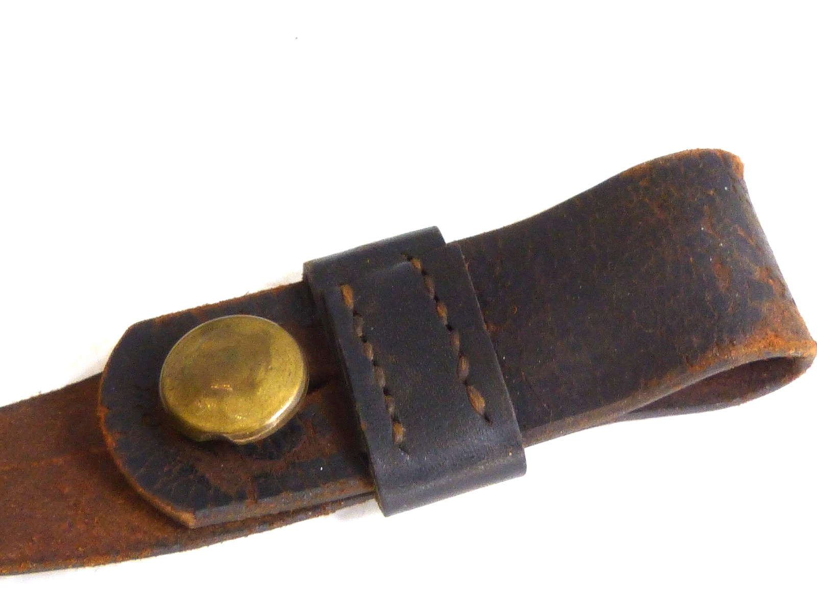 Beautiful Antique Model 1851 Eagle Belt Plate W Leather Belt / Hangers M1851