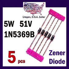 1N5369B Zener Diode 5W 51V (5 pcs)