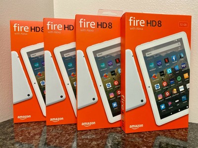 NEW Amazon Fire HD 8 Tablet with Alexa 8'' HD Display 32GB (10th Gen)   WHITE