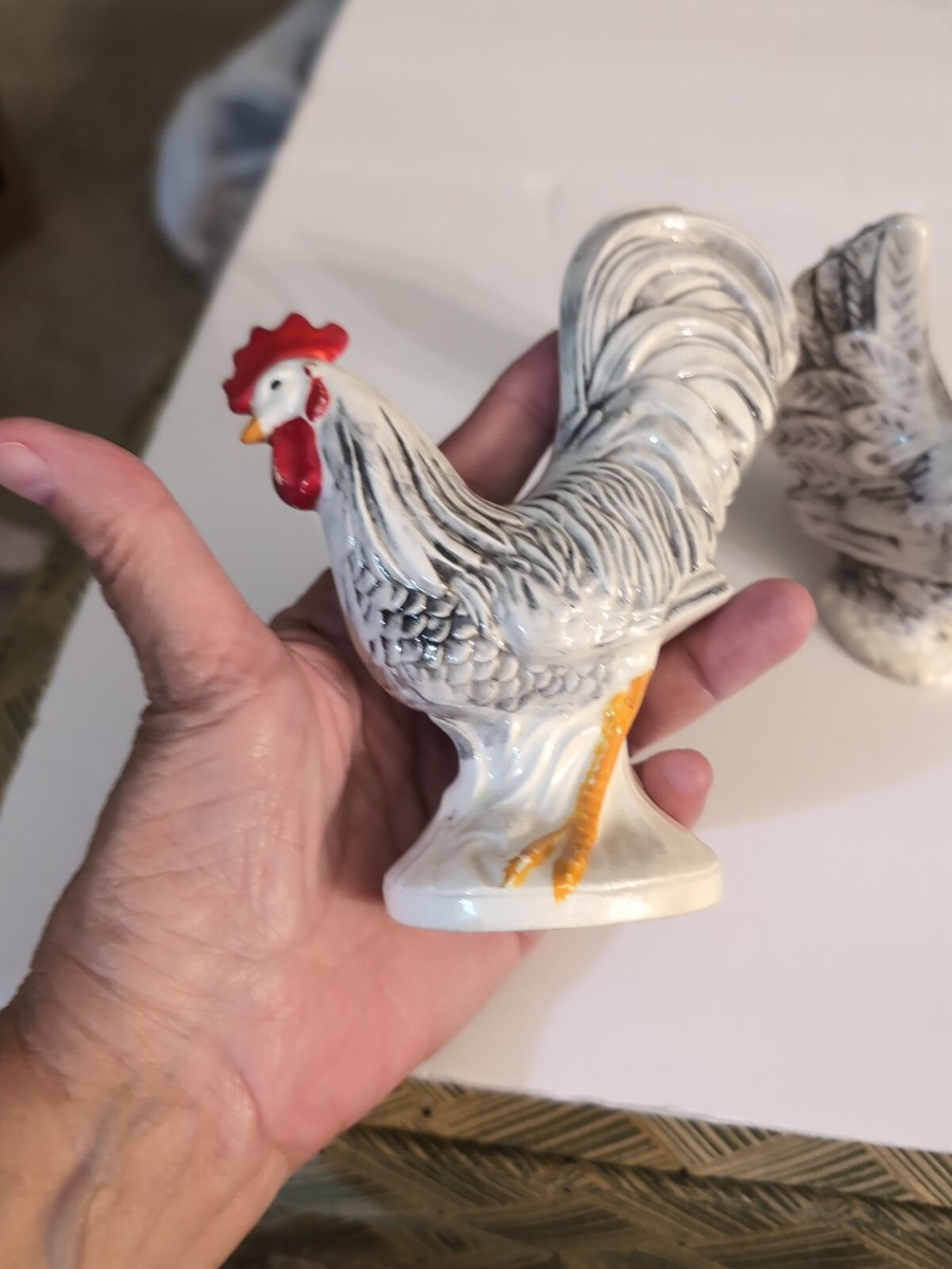 2) Ceramic Roosters - Small | eBay