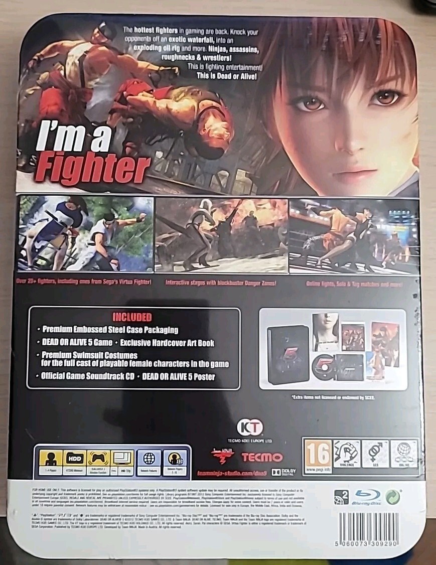 Dead or Alive 5 Collector's Edition (Sony PlayStation 3 ) PS3 Box