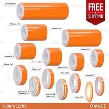 ORANGE Roll PIN STRIPE Car Striping Trim Line TAPE Decal Adhesive Vinyl Sticker