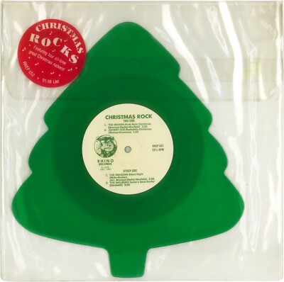 V.A. Christmas Rock NEW SEALED Vinyl Colored Shaped Punk Rockabilly Rhino Record