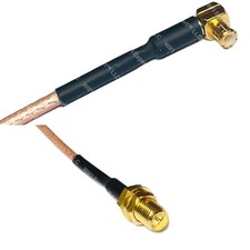 RG316 MCX MALE ANGLE to RP-SMA FEMALE RF Cable Rapid-SHIP LOT