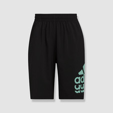 Adidas Boy's Black Aeroready Elastic Woven Sportswear Shorts Size Large