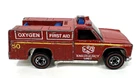 Hot Wheels Redline 1975 Emergency Squad Red Enamel Hong Kong (READ)
