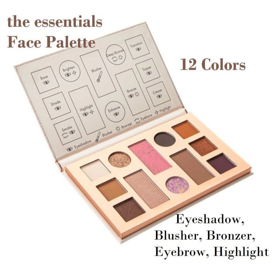 The Beauty Crop the Essentials Face Palette Eye Shadows Highlight Bronzer Blush - Image 2 of 4