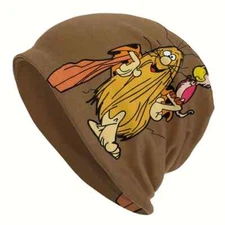 Captain Caveman Inspired Character Multicolored Light Weight Knit Beanie