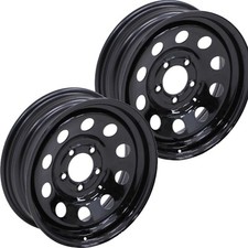 TRAILER RIM WHEEL 15x6 5/4.5 Black Steel mod Camper Boat Utility Farm Stock