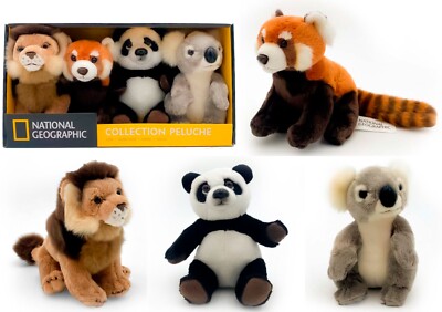 National Geographic Plüschtiere 18 cm Löwe Panda Koala Roter Panda