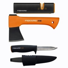 Fiskars Fireplace Set - Set utensili per accensione fuoco
