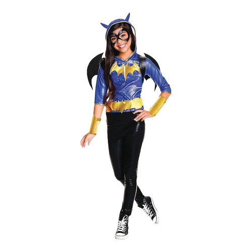 Rubies Official DC Batgirl Costume For Kids - Deluxe Dress With Cape & Mask, Superhero Halloween Fancy Dress Age 5-6