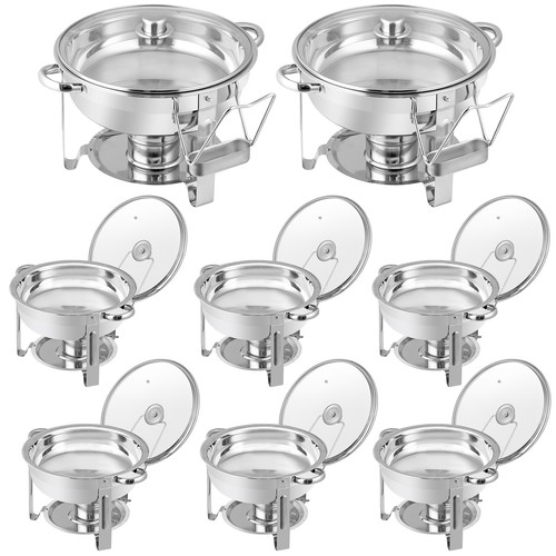 Chafing Dish Buffet Set 5 QT 8 Packs Stainless Steel Buffet Servers and Warmers - Picture 24 of 24