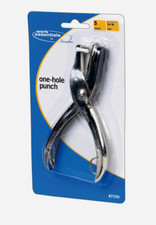Swingline Work Essentials ONE HOLE PUNCH 1/4" Metal Handheld 5 Sheets Paper NEW
