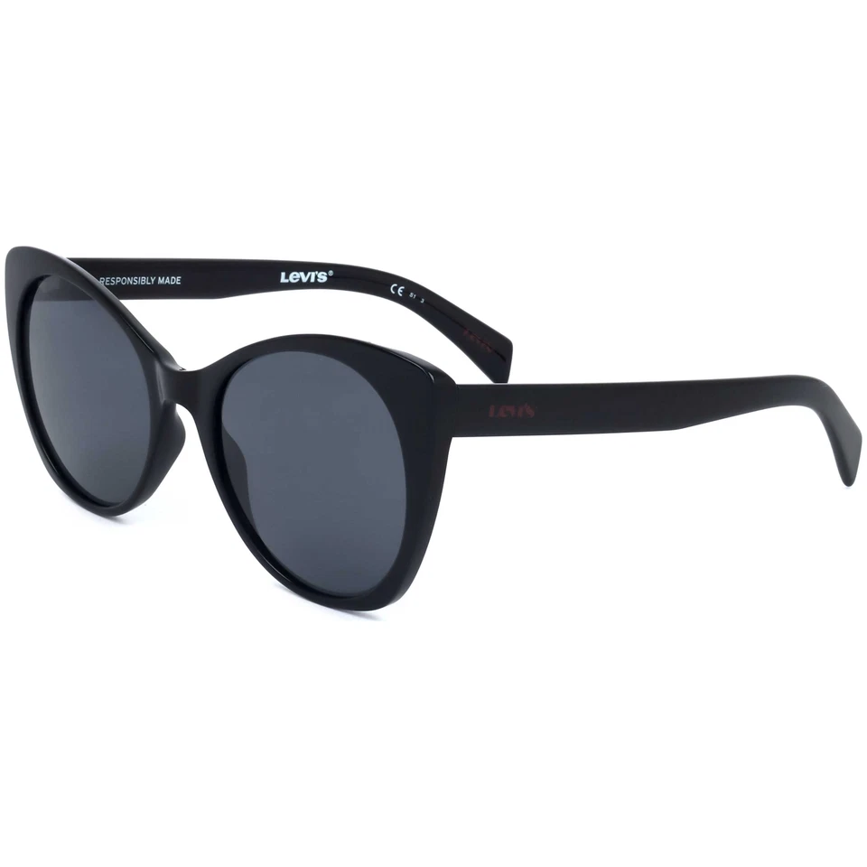 Gafas de sol negras Levi's para mujer 55 mm LV1015-S-807-55