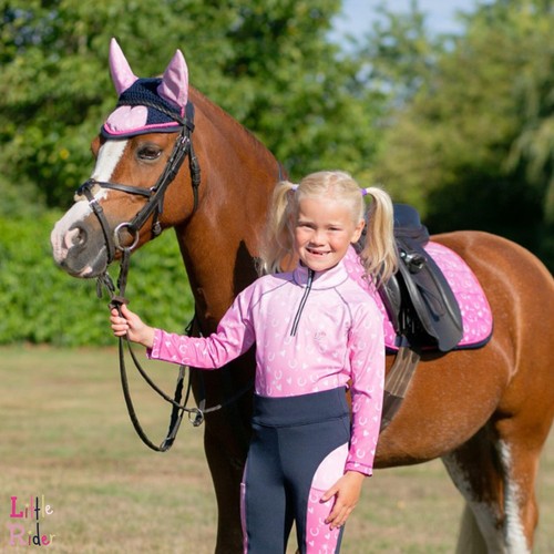 Pony Fantasy Fly Veil by Little Rider Comfortable Secure Fit Close Knit Crochet - Imagen 6 de 12