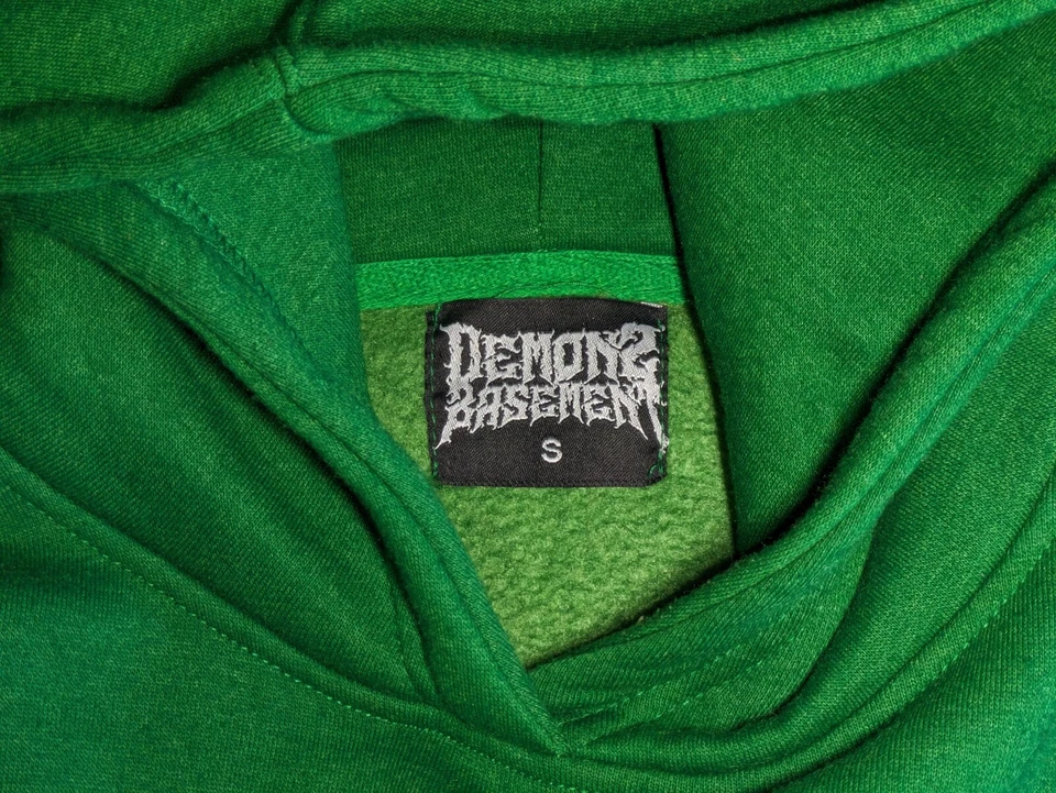 Зеленая толстовка с капюшоном Demons Basement Lost World S аниме Demons - Изображение 4 из 4