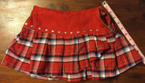 Pre-owned/Used ~ Red Plaid Kids Justice School Girl Skort/Shorts ~ Size 7 Youth! - Picture 2 of 6
