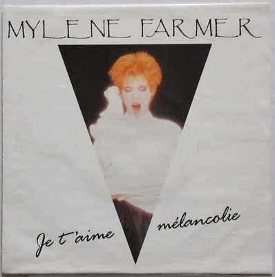 MYLENE FARMER Je T'Aime Mélancolie 1991 GERMANY 7'' w/PS French Pop 45 MINTY!