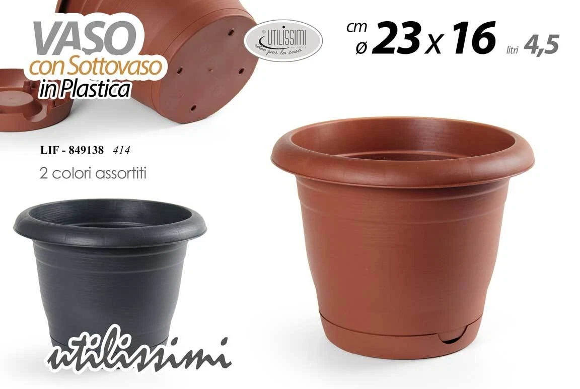 Shellwei 18 Piattini In Plastica Trasparente Per Vasi Da Fiori - Resistenti Per Piante Interne/Estere - 52 Cm