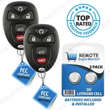 2 For 2008 2009 2010 2011 2012 2013 2014 Chevrolet Suburban Tahoe Remote Key Fob