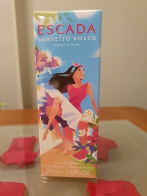 ESCADA SORBETTO ROSSO EAU DE TOILETTE 50 ml SPRAY. NEW.