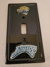 NFL Jacksonville Jaguars Ceramic Light Switch Plate Cover Xpress Encore Group