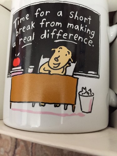 NUEVO Shoebox Taza de Café del Profesor Tiempo para un breve descanso de hacer la diferencia - Imagen 8 de 9