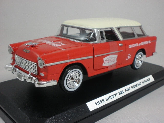 Motor City Classics Chevy Bel Air Nomad Wagon 1955 COCA COLA COKE 1/24 424110 - Photo 2/3