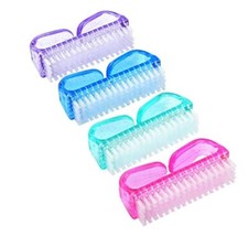Nail Hand Scrubbing Cleaning Brush Handle Grip Nail Brushes for Toes and Nails
