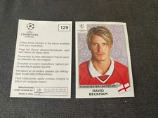 Panini DAVID BECKHAM ROOKIE Sticker CHAMPIONS LEAGUE RARE 1999 BASE CARD 10/10