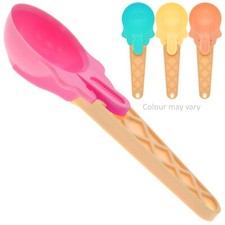 ICE CREAM SCOOP Large 65mm Sorbet Trigger Server Spoon Plastic Novelty Kids 1Pc