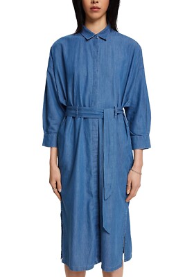 Esprit Women's Button down Stretch Denim Dress Size small RRp£90