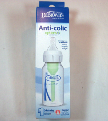 Dr. Brown s Anti-Colic Options+ Baby Bottles, Level 1 Nipples, 4 oz NEW