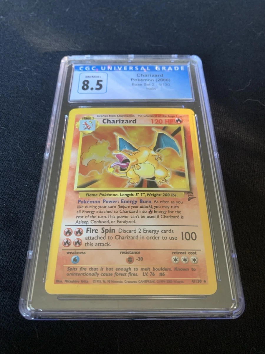 Pokémon TCG Base Set Charizard 8.5 Graded Individual Collectible