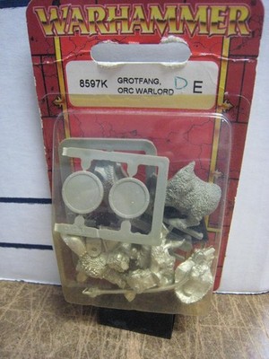Grotfang Orc Warlord Warhammer Fantasy 8597K Metal Sealed oldhammer BDC
