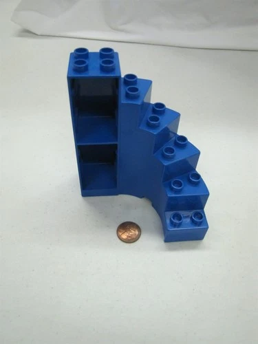 Lego Duplo BLUE SPIRAL STAIRWAY STAIRCASE Castle Vintage Steps Stairs