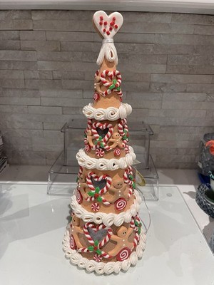 15'' Lebkuchenmann Plätzchen Kuchen beleuchtet Christbaumschmuck festliche Deko