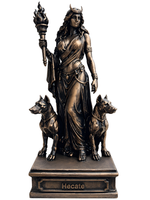 Hekate Statue 24Cm Bronze – Antike GöTtin Skulptur Deko Figur