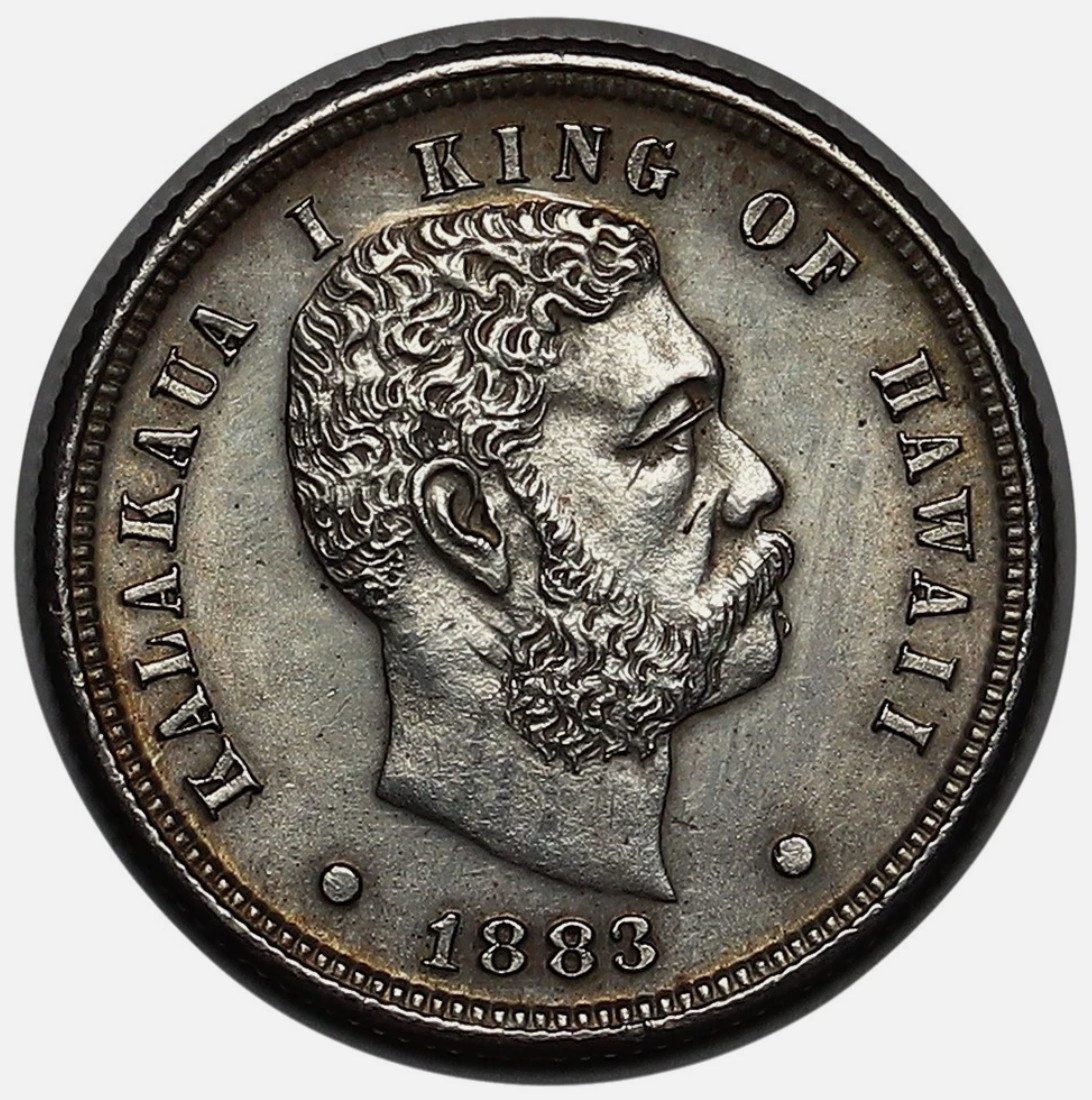 1883 Kingdom of Hawaii Dime Sharply Struck BU+++ Collector Type Coins