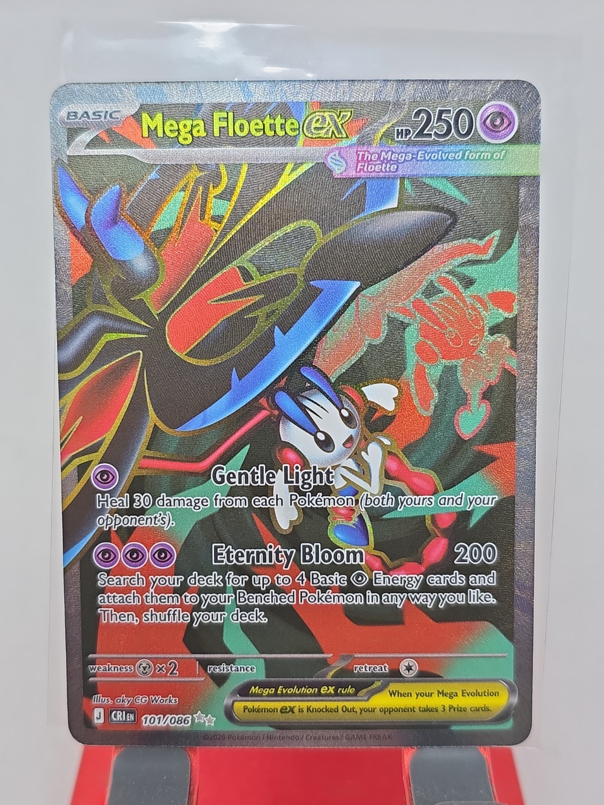 Mega Floette ex 101/086 Chaos Rising Ultra Rare Pokemon TCG NM/M