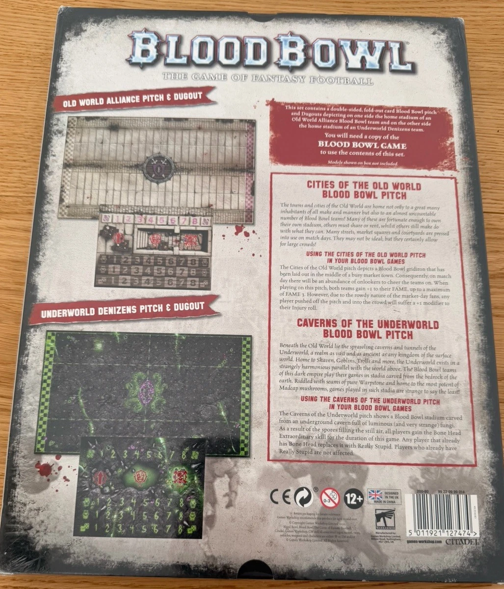 Blood Bowl Underworld Denizens & Old World Alliance Teams Pitch New Rare