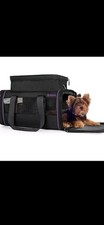 DELOMO Pet Airline Approved Cat and Small Dog Carrier 17"L x 11"W x 8.6"H