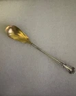 RARE Gorham Cambridge 1899 Sterling Fluted 6" Sugar Serving Spoon .6oz "A" mono